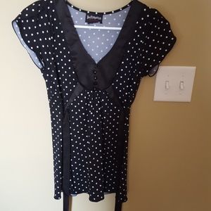 Really cute pokadot blouse size small
